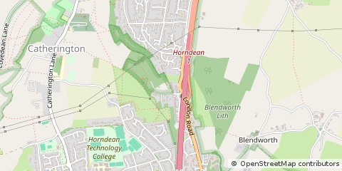 Map of Horndean, Hampshire