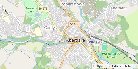 Map of Aberdare