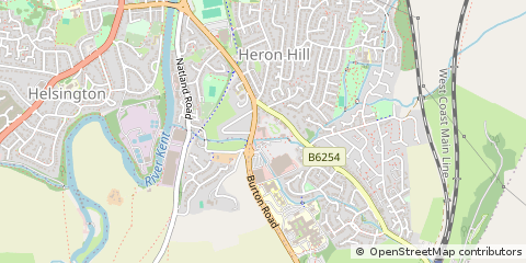 Map of Kendal, Cumbria