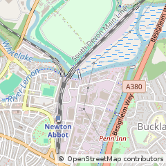 Map of Newton Abbot, Devon