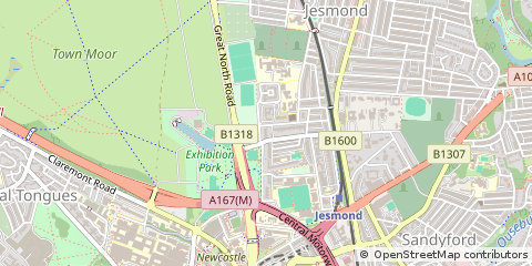 Map of Newcastle Upon Tyne