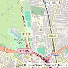 Map of Newcastle Upon Tyne