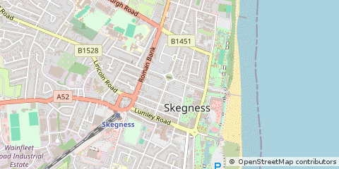 Map of Skegness, Lincolnshire