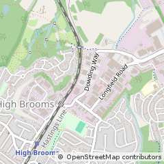 Map of Tunbridge Wells, Kent