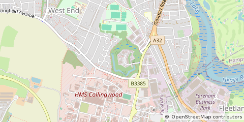 Map of Fareham, Hampshire