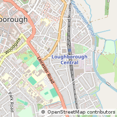 Map of Loughborough, Leicestershire