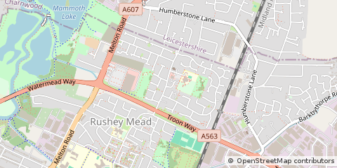 Map of Leicester