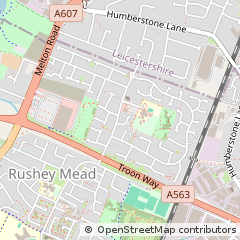 Map of Leicester