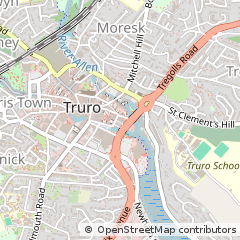 Map of Truro, Cornwall