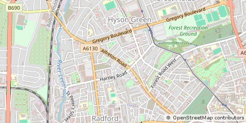 Map of Nottingham