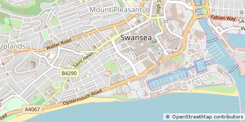 Map of Swansea
