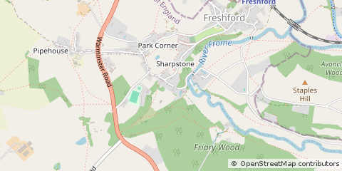 Map of Freshford, Bath, Somerset