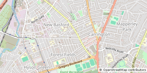 Map of Nottingham