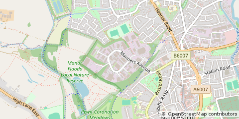 Map of Ilkeston, Derbyshire