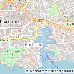 Map of Plymouth, Devon
