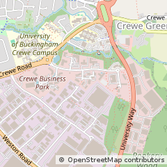 Map of Crewe, Cheshire