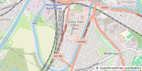 Map of Warrington