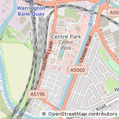 Map of Warrington