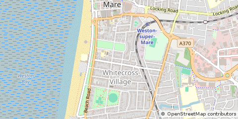 Map of Weston-Super-Mare, Avon