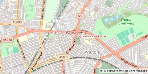 Map of Liverpool, Merseyside