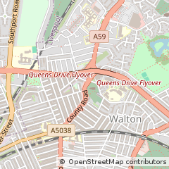 Map of Liverpool, Merseyside