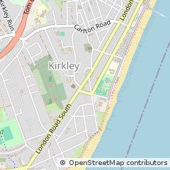 Map of Lowestoft, Suffolk