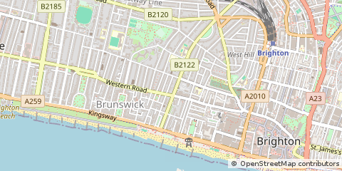 Map of Brighton, Sussex