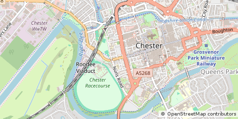Map of Chester, Cheshire