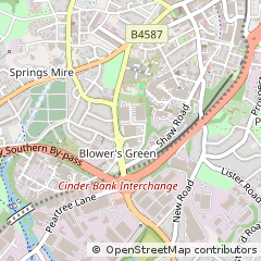 Map of Dudley, West Midlands