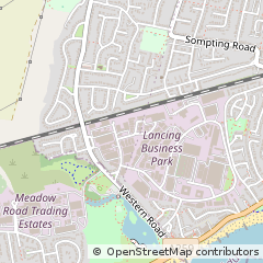 Map of Lancing Business Park, Lancing
