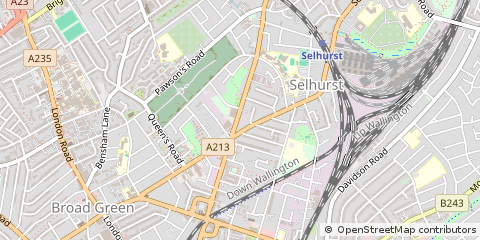 Map of Croydon