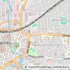 Map of Paisley, Renfrewshire