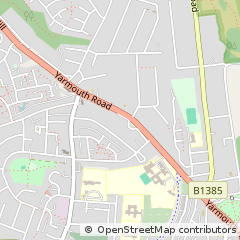 Map of Lowestoft, Suffolk