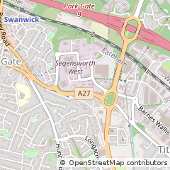 Map of Segensworth West, Fareham