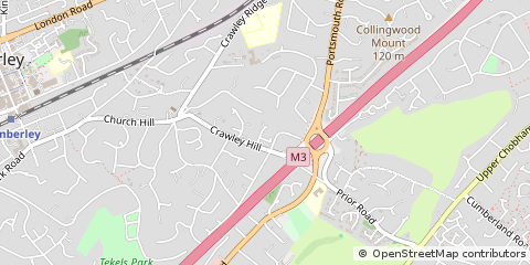 Map of Camberley