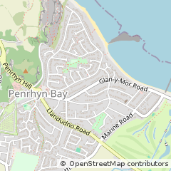 Map of Llandudno, Denbighshire