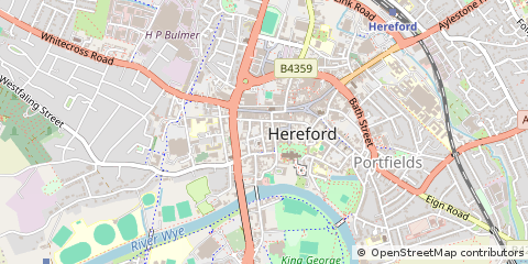 Map of Hereford