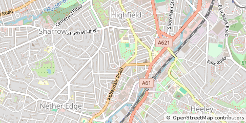 Map of Sheffield