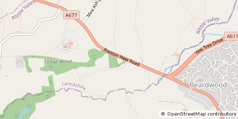 Map of Blackburn, Lancashire