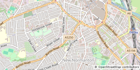 Map of Derby
