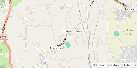 Map of West Yorkshire