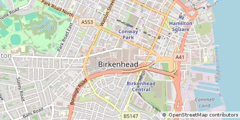 Map of Birkenhead