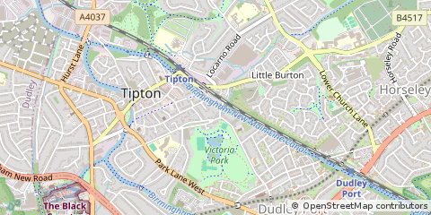 Map of Tipton, West Midlands