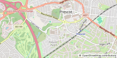 Map of Prescot
