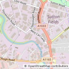 Map of Hull, East Yorkshire
