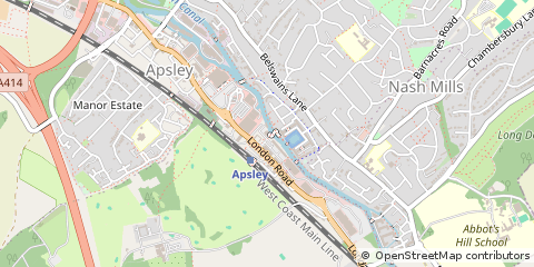 Map of Hemel Hempstead, Herts
