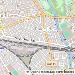 Map of Cardiff