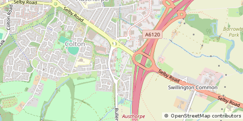 Map of Leeds, West Yorkshire