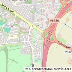 Map of Leeds, West Yorkshire