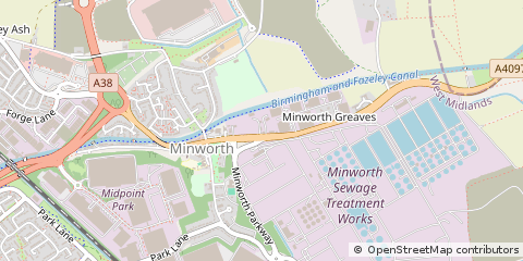 Map of Sutton Coldfield, West Midlands